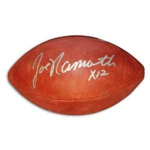  Joe Namath Autographed Football: Sports & Outdoors