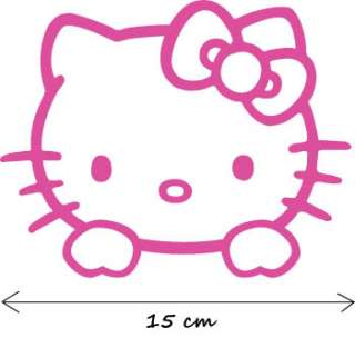 Hello Kitty Kopf AUFKLEBER ~ 15 cm   Farbe auf Wunsch  