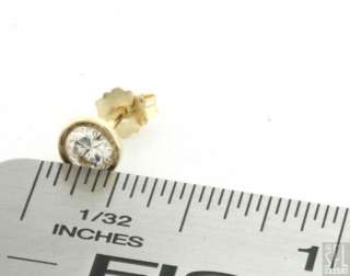 EGL CERTIFIED 14K GOLD .50CT DIAMOND STUD EARRINGS $1,250 RETAIL STONE 