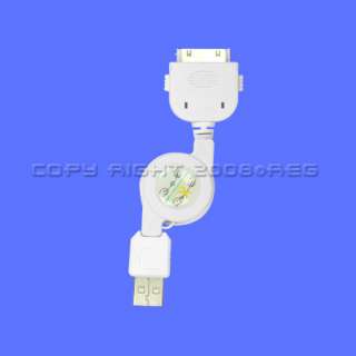 Retractable USB Data Sync Cable For iPod Touch iPhone 4  