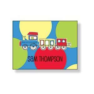  Inkwell   Folded Note Personalized Stationery (Train Dot 
