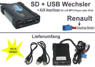 USB SD  Card Player AUX RENAULT + VDO Dayton ISO #8  