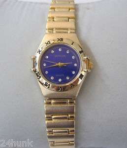 NEW Ladies Geneva Roman Numeral Bezel Goldtone Watch  