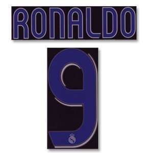 Ronaldo 9   06 07 Real Madrid Home Name and Number Transfer  