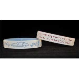   Car Bracelet with Emergency Contact Information 