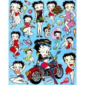   motorcycle sexy lady red dress Sticker Sheet BL231: Everything Else
