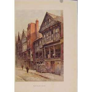 Painting By Haslehust Watergate Street Antique Print 