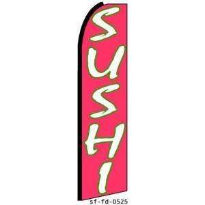  Sushi Extra Wide Swooper Feather Business Flag: Office 
