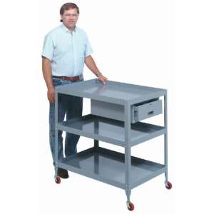 Lyon BB3107 Mobile Tool Stand with 3 Tray, Drawer and Casters, 20 
