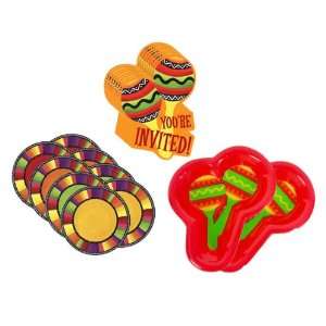  Mexican Fiesta Stripes Party Kit Toys & Games