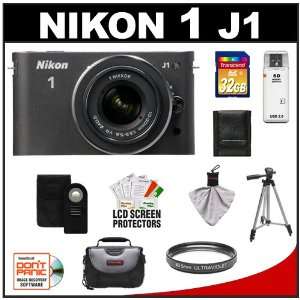 Nikon 1 J1 10.1 MP Digital Camera Body with 10 30mm VR Lens (Black 