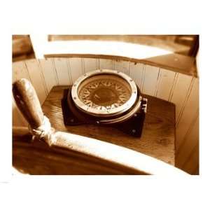 Classic Nautical Compass Poster (24.00 x 18.00):  Home 