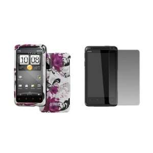  EMPIRE Sprint HTC EVO Design 4G White with Purple Flowers 