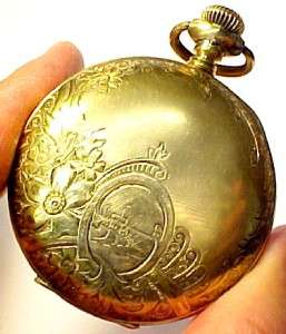 Elgin Father Time 1898 Antique Pocket Watch; 21 Jewels / 18s Gold 