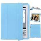 Ipad 2 Blue PU Leather Smart Cover/Flip Case (Front and Back Cover 