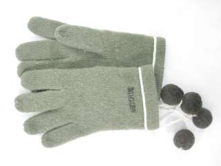 MOSCHINO Green Classic Winter Gloves One Size  