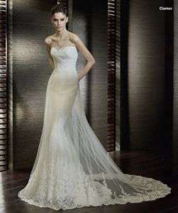 2011 Pageant Strapless Lace A line Wedding Dress Cheap  