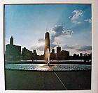 Chicago Skyline Buckingham Fountain Color Photograph  TO 