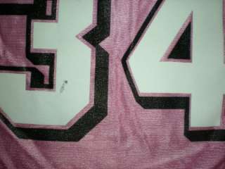   Ricky Williams #34 Miami Dolphins WOMENS Large Pink Jersey TAO  