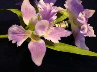 Vintage Millinery Flower NE8 Bunch of3 Orchid Purple  