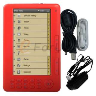   BOOK Reader 4G MP3 MP4 AVI 3GP FM Player Video TXT PDF DOC E reader