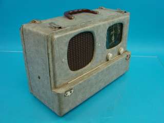 Zenith 6G501 Portable Antique Tube Radio Black Wavemagnet Dial Parts 