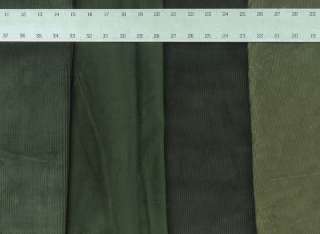 STUNNING winter Corduroy 100% Cotton fabric grey green  