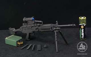 Arms rack MK48 Machine Gun Box Set 1/6 Black Version  