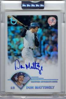 DON MATTINGLY 2003 TOPPS RETIRED REFRACTOR AUTO SP /25!  