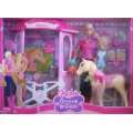  Barbie und Tawny mit Pferdestall Großes Spiel Set Weitere 