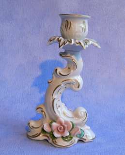 Kaiser Porzellan prunkvolle Kerzenhalter mit Rosen ca. 15 cm  
