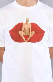 HUF The Lips Couch Tee in White  Karmaloop   Global Concrete 