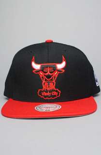 Mitchell & Ness The NBA Wool Snapback Hat in Black Red  Karmaloop 