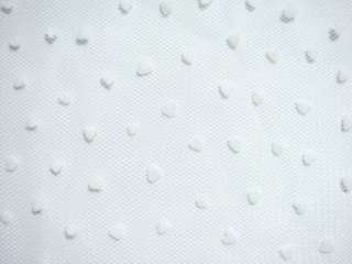R01 Little White heart Print Net/Mesh Fabric by Yard  