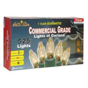 Brite Star Clear Colored Lights of Garland 37 551 00 at The Home Depot 