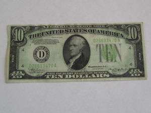 1934 Ten Dollar Federal Reserve Note, Cleveland, 470A  