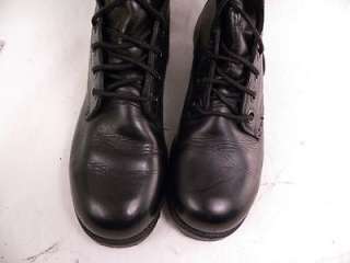 Black Leather Combat Paratrooper 4 R Boys Boots  