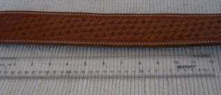 Leather basketweave rifle sling, lined, padded, good condition, used,