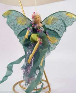 Porcelain Hanging Fairy with Stand ~Green~  