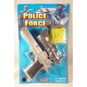 Police Force Erbsenpistole Spielzeugpistole Soft Air Gun mit 200 