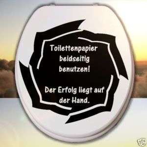 WC Toiletten DECKEL TATTOO,AufkleberTOILETTENPAPIER  