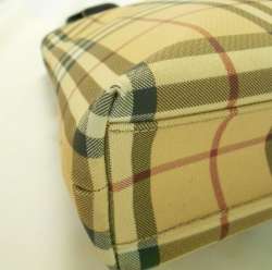 BURBERRY Haymarket Classic Check Handbag shoulder bag Authentic Purse 