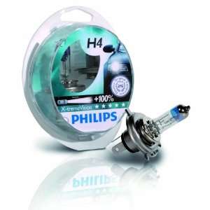 Philips 12342XVS2 X treme Vision +100% H4 Scheinwerferlampe, 2er Kit 
