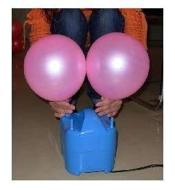 Double Nozzle ELECTRIC BALLOON PUMP PORTABLE For PARTY  