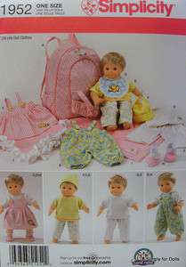   1952 American Girl 15 BITTY BABY Twins DOLL CLOTHES PATTERN Boy Girl