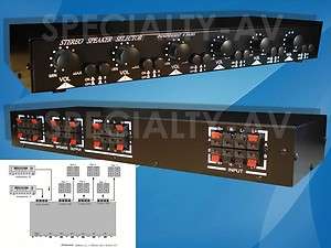 NEW 12 Speaker Selector Switch w Level Volume Control  