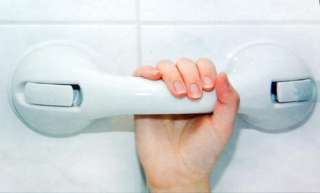 Sicherheitsgriff Haltegriff für Bad & WC Ohne Bohren mit Vacuum Haken 