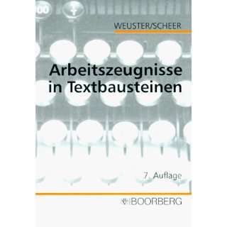   in Textbausteinen  Arnulf Weuster, Brigitte Scheer Bücher