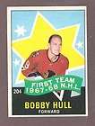 H479.OPC 1968 hockey Bobby Hull first team #204 near mint (soc)
