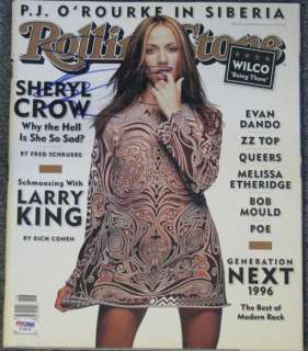 SHERYL CROW SIGNED AUTO PSA DNA ROLLING STONE MAG COVER  